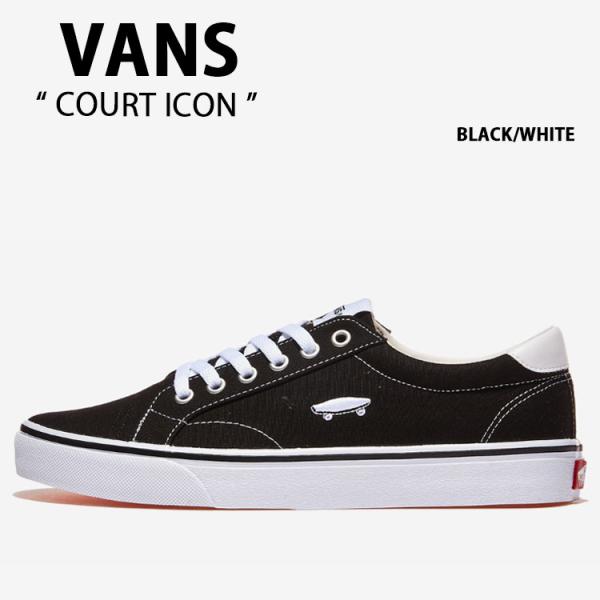 VANS バンズ シューズ COURT ICON BLACK WHITE V311 CVS コート ...