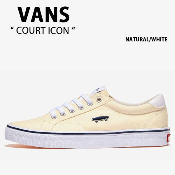 VANS バンズ シューズ COURT ICON NATURAL WHITE V311 CVS コー...