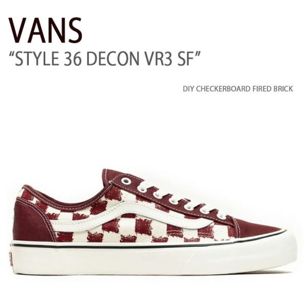 VANS バンズ スニーカー STYLE 36 DECON VR3 SF DIY CHECKERBO...