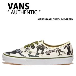 VANS バンズ スニーカー AUTHENTIC MARSHMALLOW OLIVE GREEN VN0009PVDOR オーセンティック マシュマロ オリーブグリーン メンズ レディース 男性用 女性用｜a-dot