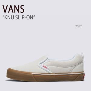 VANS バンズ スニーカー KNU SLIP WHITE TRUE WHITE VN0009QDWC6 ニュースリップ ホワイト トゥルーホワイト VANS（ヴァンズ） バンズ スニーカー KNU SLIP-ON WHITE VN0009QDWHT