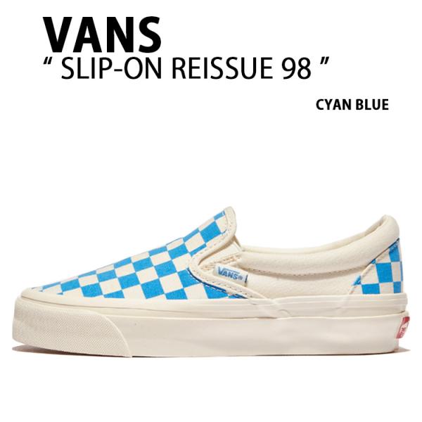 VANS バンズ スニーカー SLIP-ON REISSUE 98 CHECKERBOARD CYA...