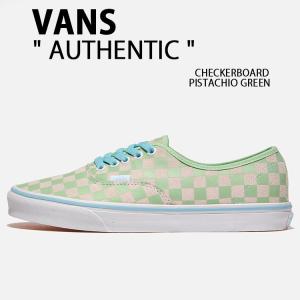 VANS バンズ スニーカー AUTHENTIC CHECKERBOARD PISTACHIO GREEN VN000D6GE2Y オーセンティック チェックカーボード ピスタチオグリーン