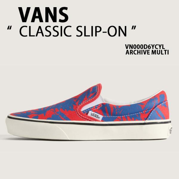 VANS バンズ スニーカー CLASSIC SLIP-ON ARCHIVE MULTI VN000...
