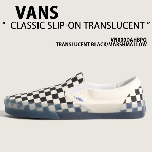 VANS バンズ スニーカー CLASSIC SLIP-ON TRANSLUCENT BLACK M...