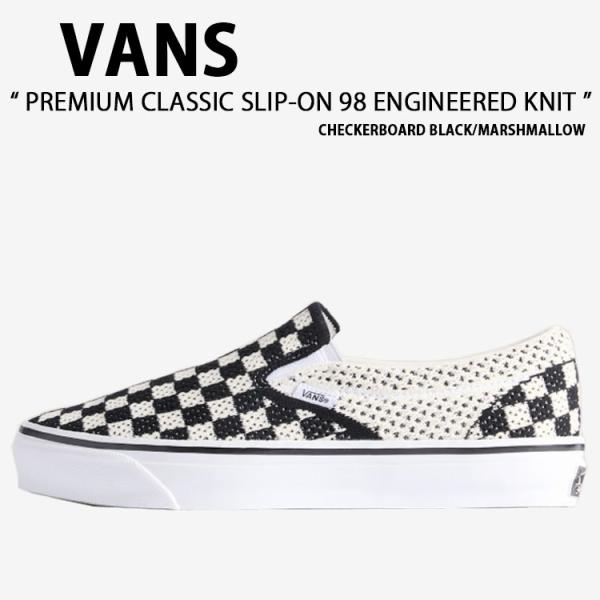 VANS バンズ スニーカー CLASSIC SLIP-ON 98 KNIT CHECKERBOAR...