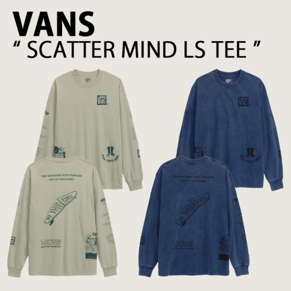 VANS バンズ 長袖 Tシャツ SCATTER MIND LS TEE ロングスリーブ SOFT ...