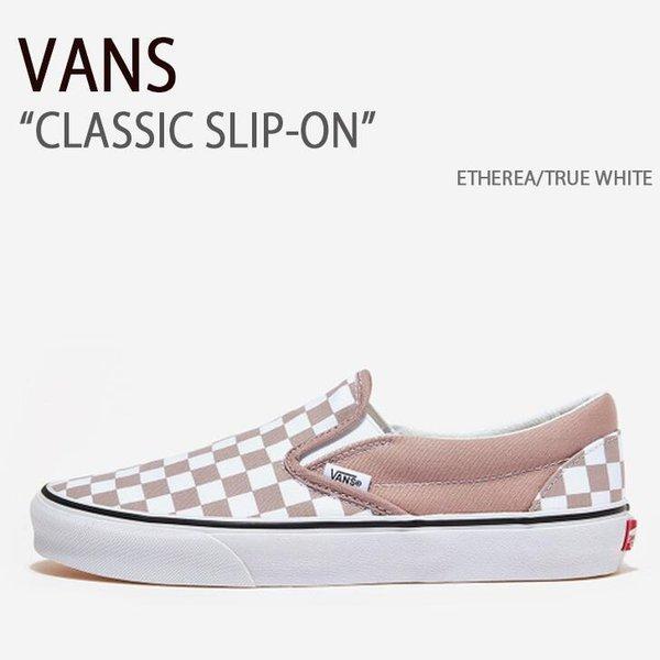 VANS バンズ スニーカー CLASSIC SLIP-ON ETHEREA TRUE WHITE ...