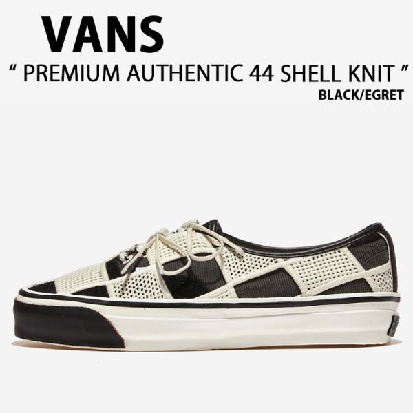 VANS バンズ スニーカー AUTHENTIC 44 SHELL KNIT BLACK EGRET...