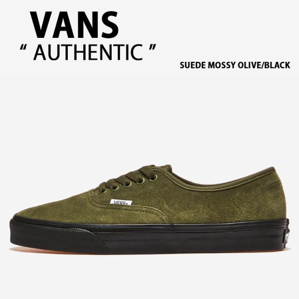 VANS バンズ スニーカー AUTHENTIC SUEDE MOSSY OLIVE BLACK V...