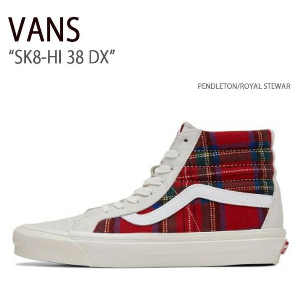 VANS バンズ スニーカー SK8-HI 38 DX PENDLETON ROYAL STEWAR...