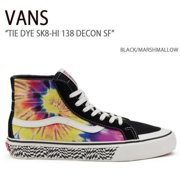 VANS バンズ スニーカー TIE DYE SK8-HI 138 DECON SF BLACK M...