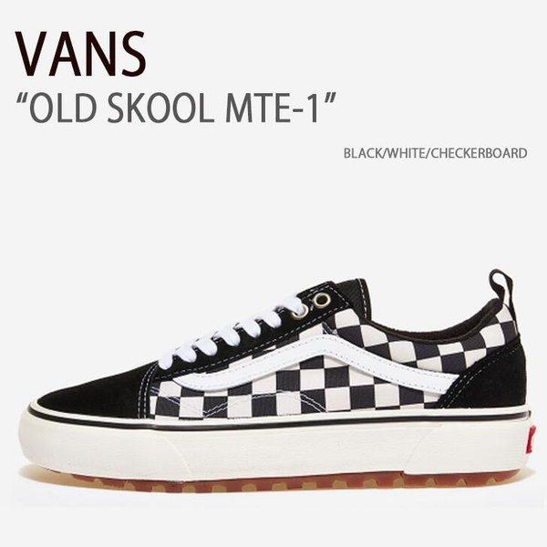 VANS スニーカー OLD SKOOL MTE-1 BLACK WHITE CHECKERBOAR...