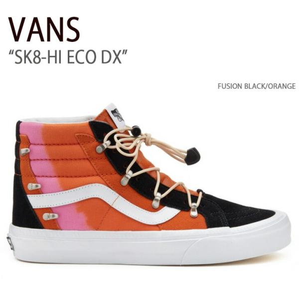 VANS スニーカー SK8-HI ECO DX FUSION BLACK ORANGE VN0A7...