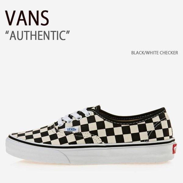VANS バンズ スニーカー AUTHENTIC BLACK WHITE CHECKER オーセンテ...