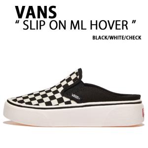 VANS バンズ スニーカー SLIP ON ML HOVER BLACK WHITE CHECK V98 MULE HOVER スリッポン ミュール ブラック ホワイト チェック メンズ レディース