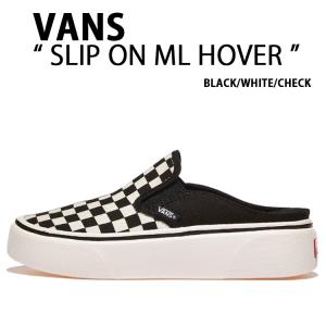 VANS バンズ スニーカー SLIP ON ML HOVER BLACK WHITE CHECK V98 MULE HOVER スリッポン ミュール ブラック ホワイト チェック メンズ レディース｜a-dot