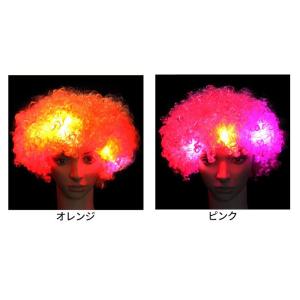 LEDアフロ 光るアフロ 光るかつら LEDウ...の詳細画像4