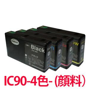 IC90Lシリーズ4色セット IC90 エプソン IC4CL90L 互換インク EPSON ICBK...