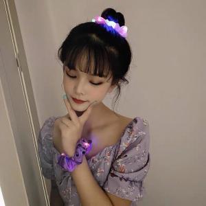 光るシュシュ LEDシュシュ おしゃれ ヘアア...の詳細画像4