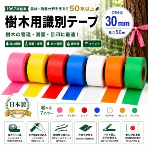樹木用識別テープ 30mm 樹木用 測量 識別...の詳細画像1
