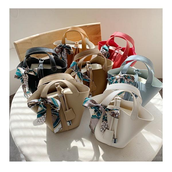 レディース バッグ 合皮キューブバッグ キューブバッグ 合皮 バッグ カバン 鞄 ハンドバッグ レデ...