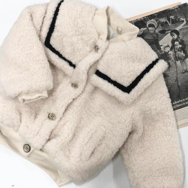 キッズ ボア コート ジャケット キッズ ボアコート アウター ブルゾン ジュニア ベビーセーラーカ...