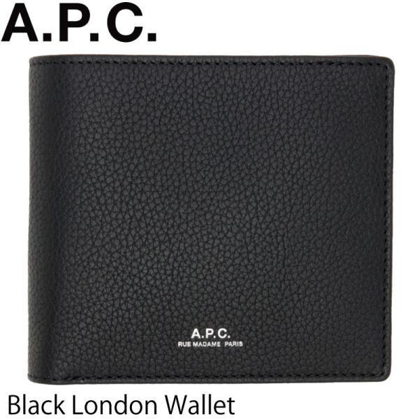 APC アーペーセー A.P.C. Grained leather wallet グレインレザー B...