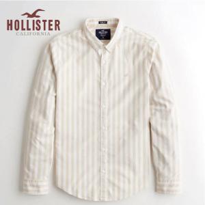 ホリスター メンズ 長袖  HOLLISTER 新作 ストレッチ ボタンダウンシャツ 〇｜a-freeshop