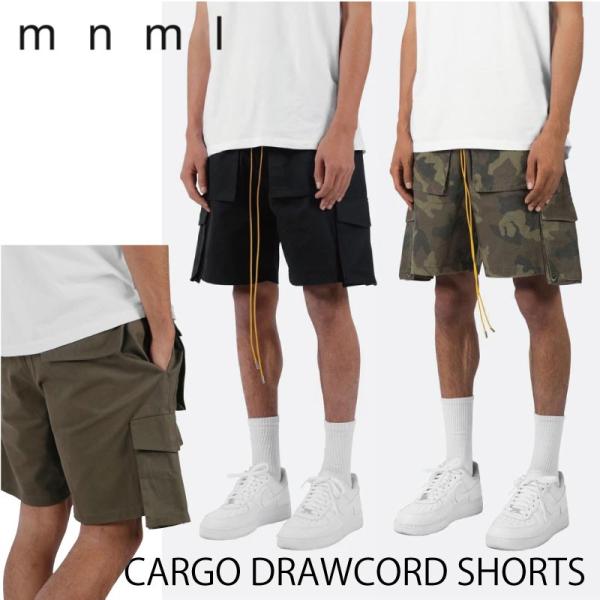 mnml ミニマル メンズ ショートパンツ CARGO DRAWCORD SHORTS カーゴショー...