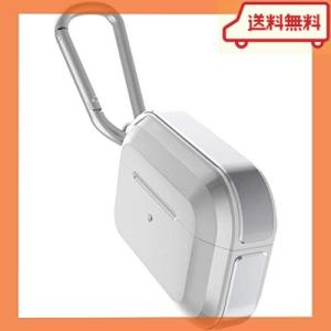 AirPods Pro 対応 ケース 耐衝撃 アルミ カラビナ 付き カバー アルミ * PC ハイブリッド 衝撃 吸収 ケースカバー 傷防止 落下防止 保護 アクセサリ