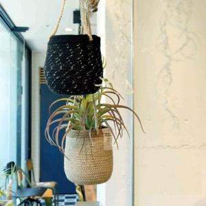 ジュートハンガーバスケット ジュート ハンギング ロープ プランター カフェ インテリアグリーン 観葉植物 Oguiaurbano Com Br