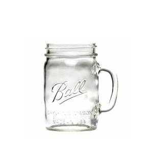 Ball Handled Glass Mug 24oz(700ml)【蓋ストロー無】/ボール ハンドル グラス マグ 24oz【ball mason jar ボール メイソンジャー　マグ コップ　グラス　ガラス｜a-gleam