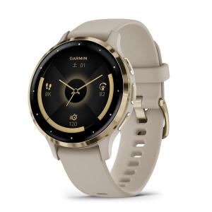 日本正規品 GARMIN ガーミン スマートウォッチ べニュー3S GPS VENU 3S French Gray / Cream Gold GPS Venu 010-02785-42｜a-inoko