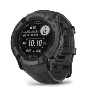 日本正規品 ガーミンインスティンクト２X GARMIN Instinct 2X Dual Power Graphite Suica アウトドア GPS 防水 防塵 耐熱 ストレス値 心拍数 登山 010-02805-22｜a-inoko