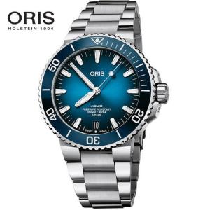 国内正規品 オリス アクイス デイト  キャリバー４００ ORIS AQUIS ３００M防水  43.50 MM ステンレススティール  01 400 7763 4135-07 8 24 09PEB｜a-inoko