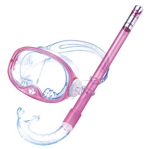 (イカリ)クリアーライトセットJ　CL-520　スノーケル　マスク　２点セット　ジュニアサイズ　子供...