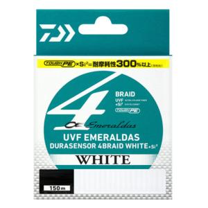 (DAIWA/ダイワ) UVFエメラルダスデュラセンサー4ブレイドホワイトSi2 0.5号 150m (020902) PEライン ルアーライン｜a-k-k