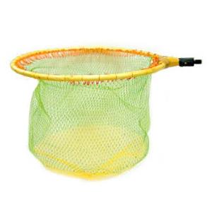 木製丸玉枠 45cm 二段細編目8-6mm 421680 玉枠 玉網 網付き 細網目付