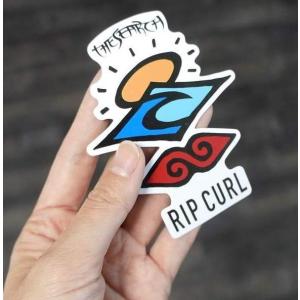 (RIPCURL/リップカール) C01-011 THESEARCH ステッカー W80mm｜a-k-k