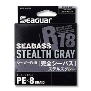 (Seaguar/シーガー) シーガー R18 完全シーバス ステルスグレー 200m 1.0号 (228306) PEライン｜a-k-k