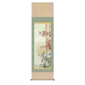 掛け軸 松鯉 小野寺梅嶽 美術名典掲載作家 肉筆100％ 掛軸 全国