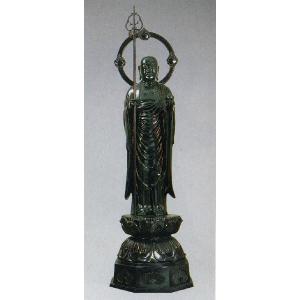 地蔵菩薩　60号 70-62　般若純一郎　床の間　置物　仏具　仏像　菩薩　銅像