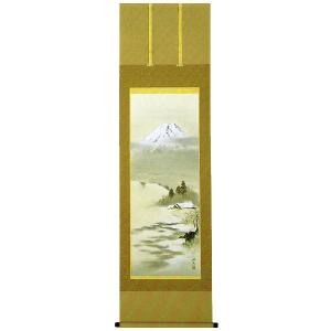 掛軸 水墨山水 森 雪堂 尺五立 掛け軸 : 古都-京都 掛け軸専門店文永堂