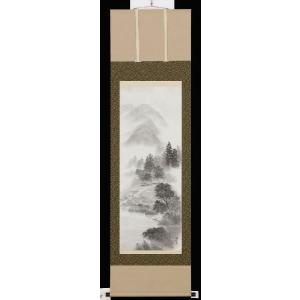 掛け軸 芙蓉 美術名典掲載作家 原田快元 掛軸 全国送料無料 : 古都