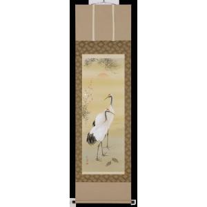 掛け軸 水墨山水 秋山信観 美術年鑑掲載作家 掛軸 全国送料無料 : 古都