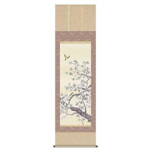 掛け軸 竹に雀／三浦大幹 「美術名典掲載作家」 肉筆100％ 掛軸