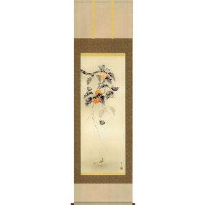 掛け軸 竹に雀／三浦大幹 「美術名典掲載作家」 肉筆100％ 掛軸