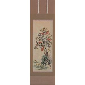 掛け軸 竹に雀／三浦大幹 「美術名典掲載作家」 肉筆100％ 掛軸 全国