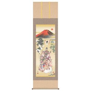 掛け軸 彩色山水 渡辺玉豊 美術名典掲載作家 掛軸 全国送料無料 : 古都
